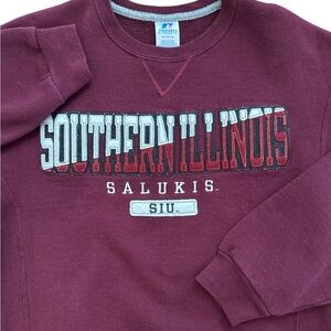 Southern‎ Illinois Salukis Russell Athletic Women’s Sweatshirt Size M Y2K NCAA